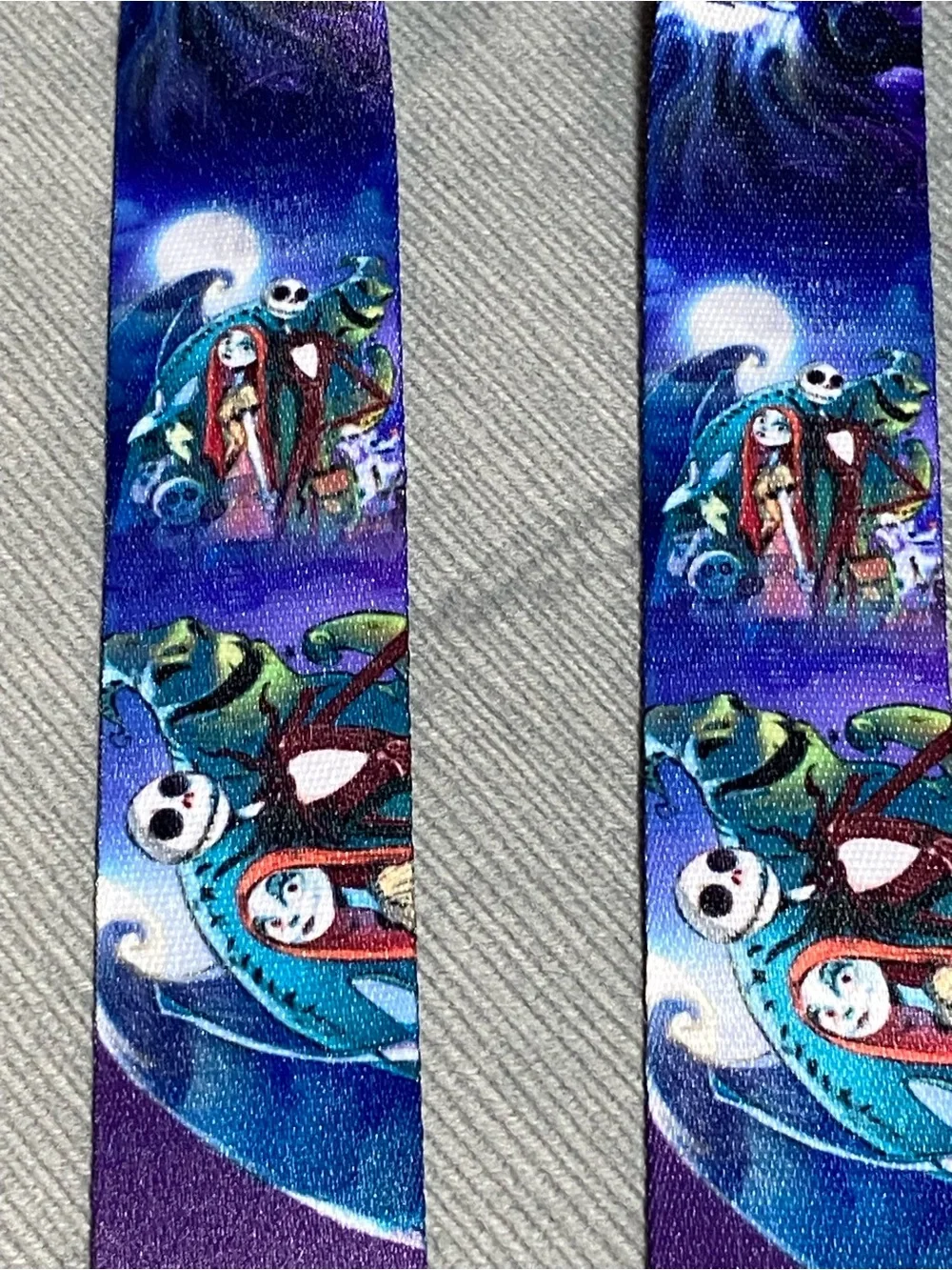 The Nightmare Before Christmas Jack Skellington Lanyard - Blue/Purple NWOT